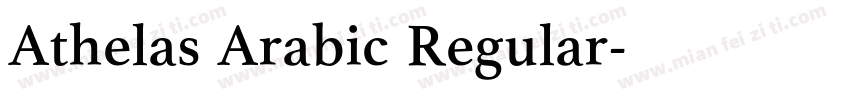 Athelas Arabic Regular字体转换